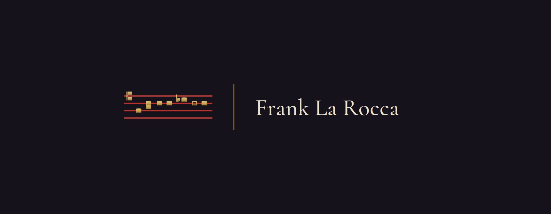 Frank La Rocca logo, horizontal