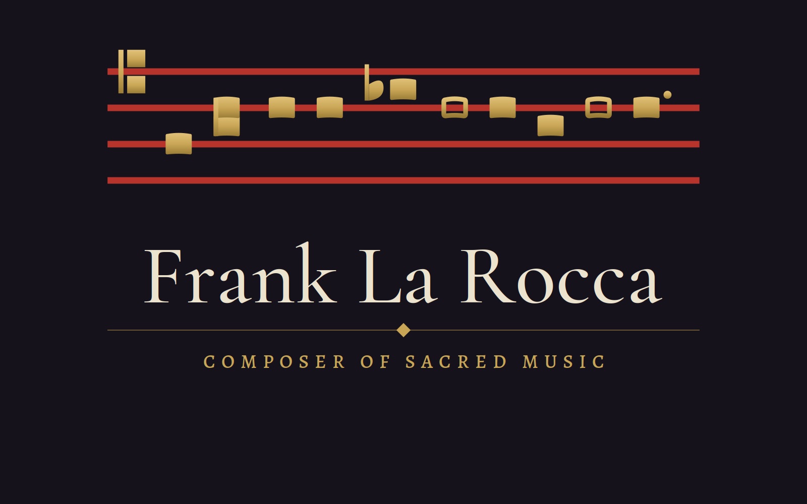 Frank La Rocca logo, stacked